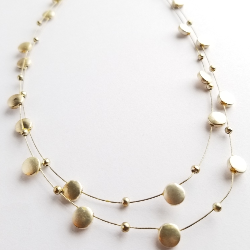 Gold layered necklace